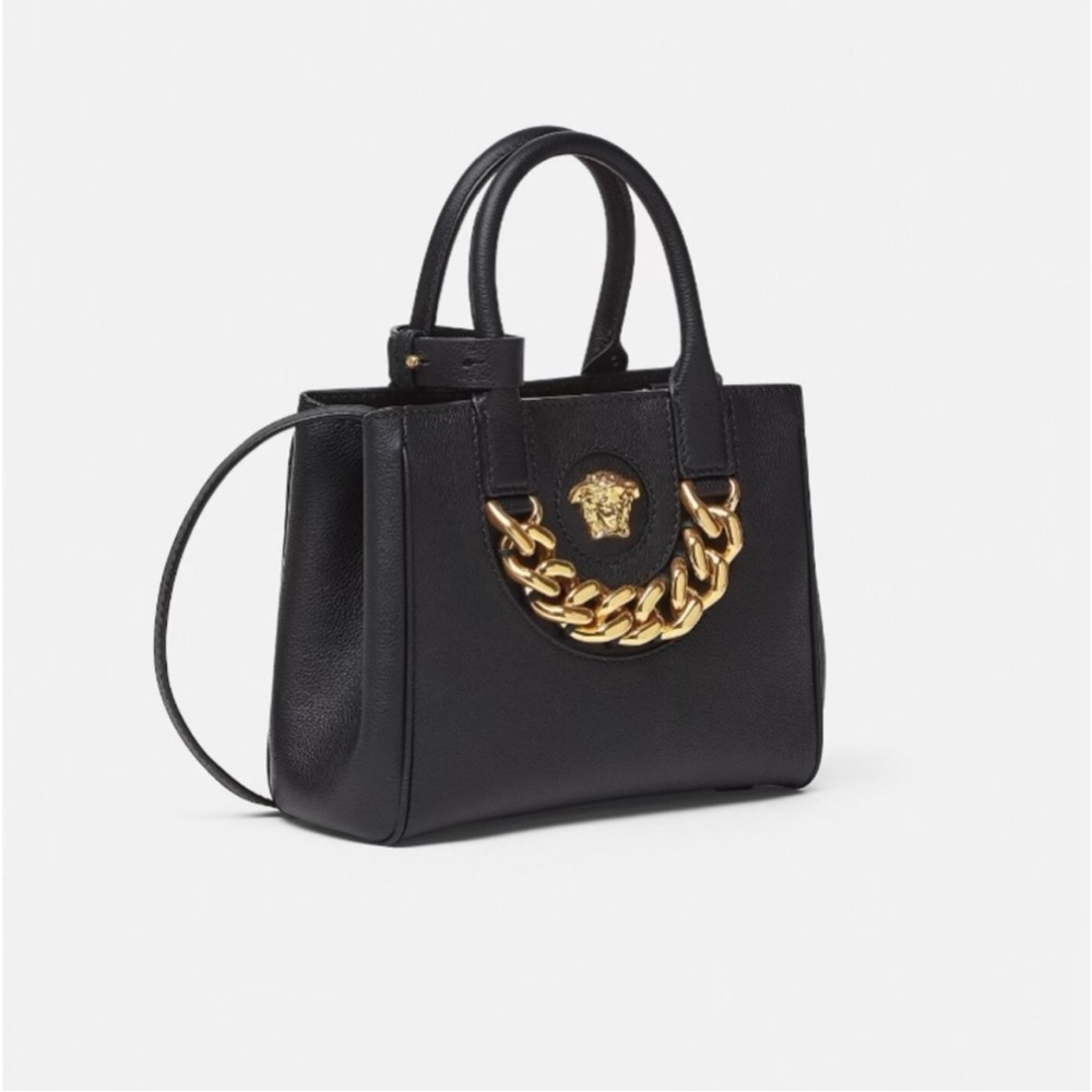 Versace Black and Gold Tote Bag